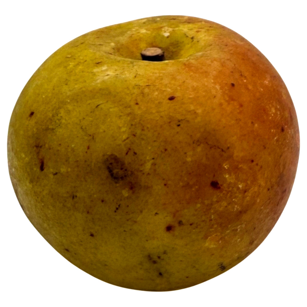 Alabaster Stone Fruit Apple Wood Stem Realistic Bruises Honeycrisp Hand Carved